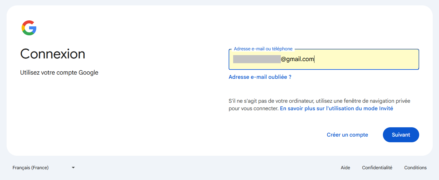 Login - compte